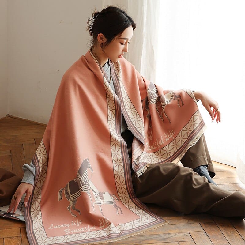 Equestrian scarf (Winter) - Dream Horse