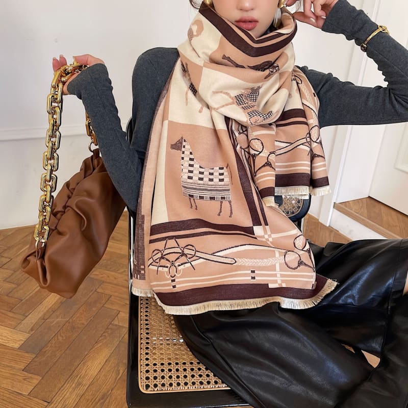Equestrian silk scarf - Dream Horse