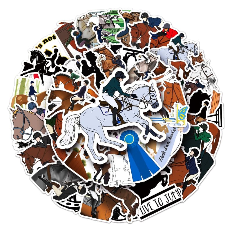 Equestrian stickers (10/50PCS) - Dream Horse