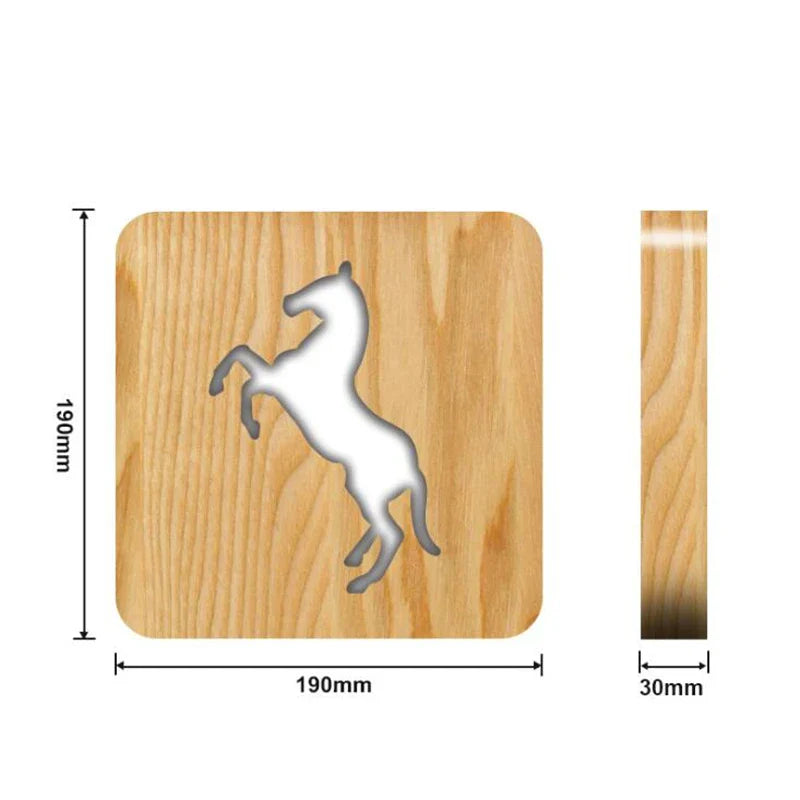 Equestrian table lamp