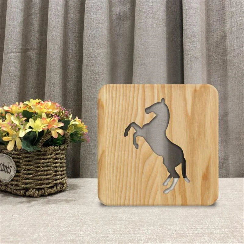 Equestrian table lamp