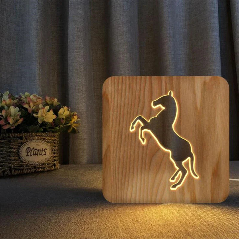 Equestrian table lamp