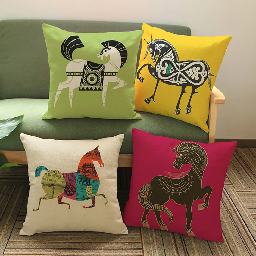 Equestrian themed pillows