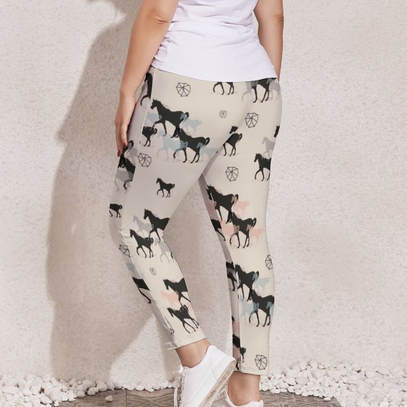 Girl’s horse print leggings - Dream Horse