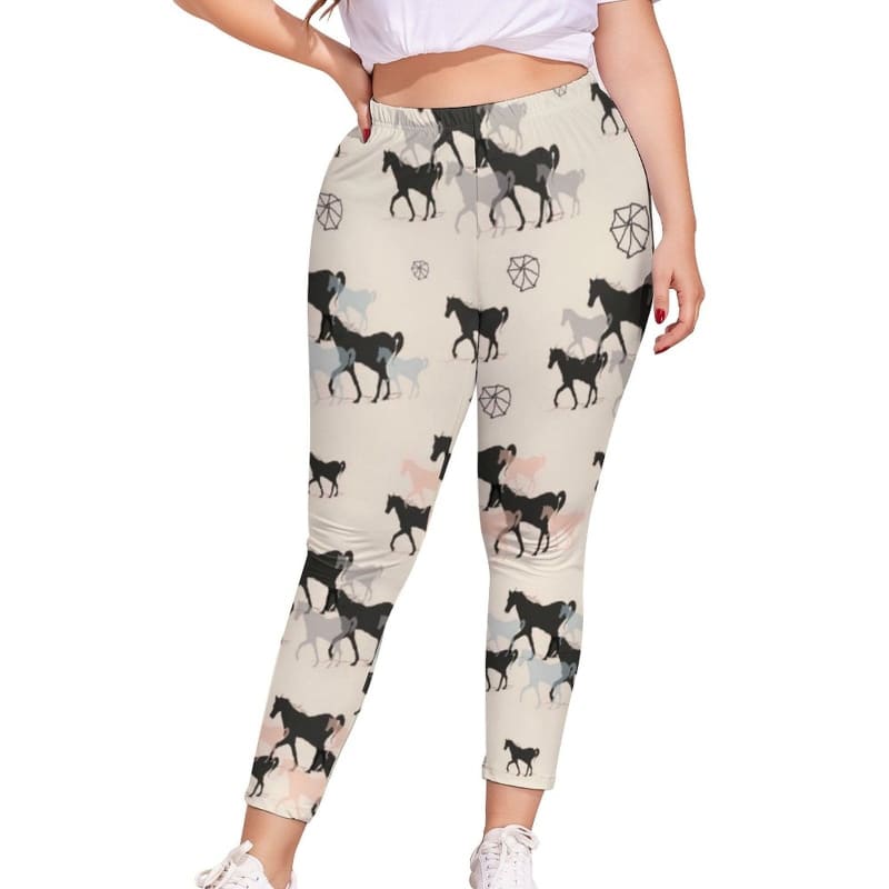 Girl’s horse print leggings - Dream Horse