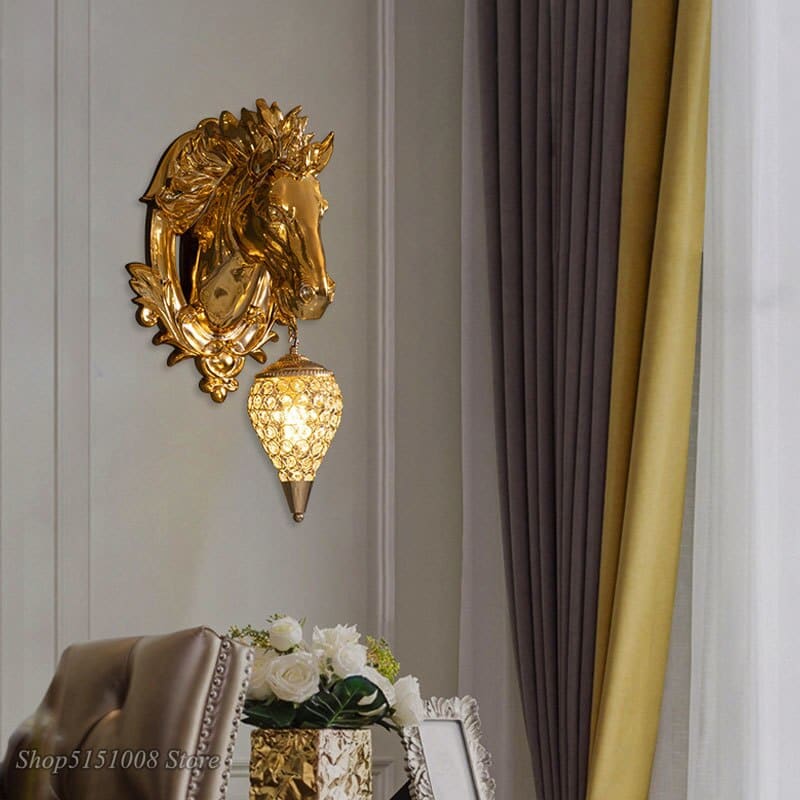 Gold horse lamp - Dream Horse
