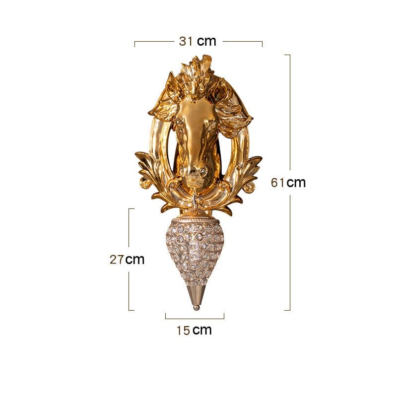 Gold horse lamp - Dream Horse