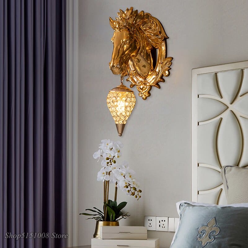 Gold horse lamp - Dream Horse