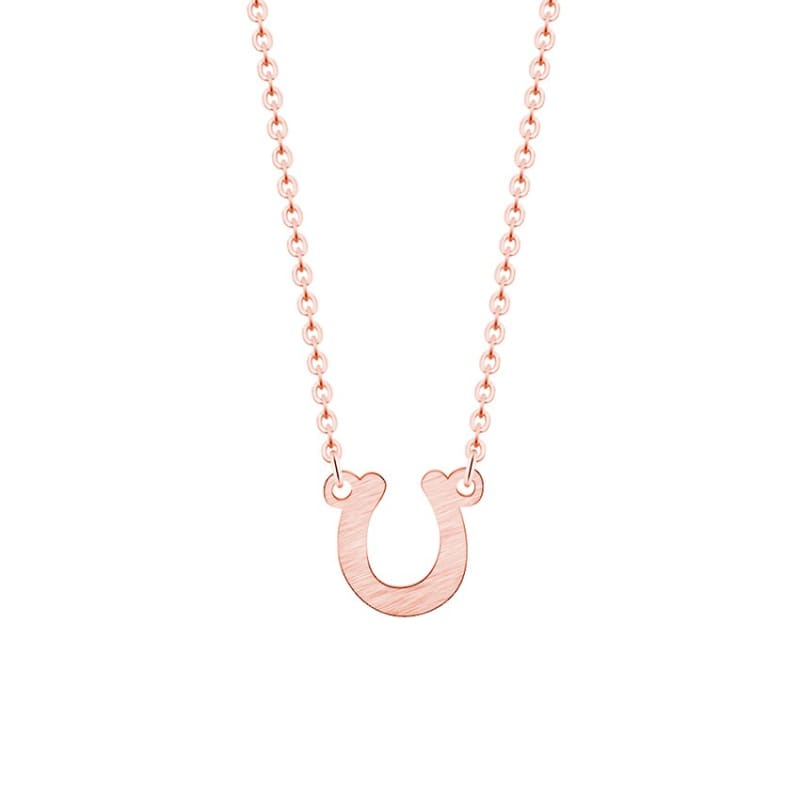 Gold horseshoe necklace - Dream Horse
