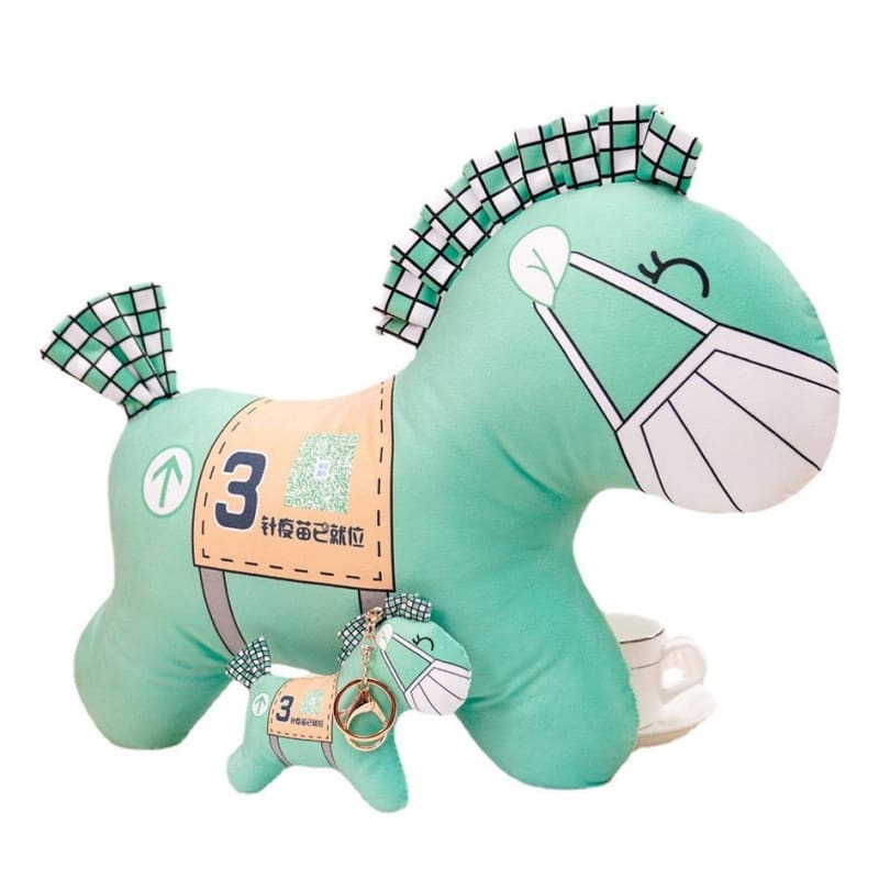 Green horse stuffed animal - Dream Horse