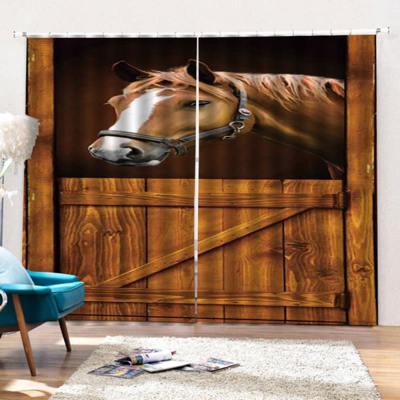 Horse barn curtains - Dream Horse