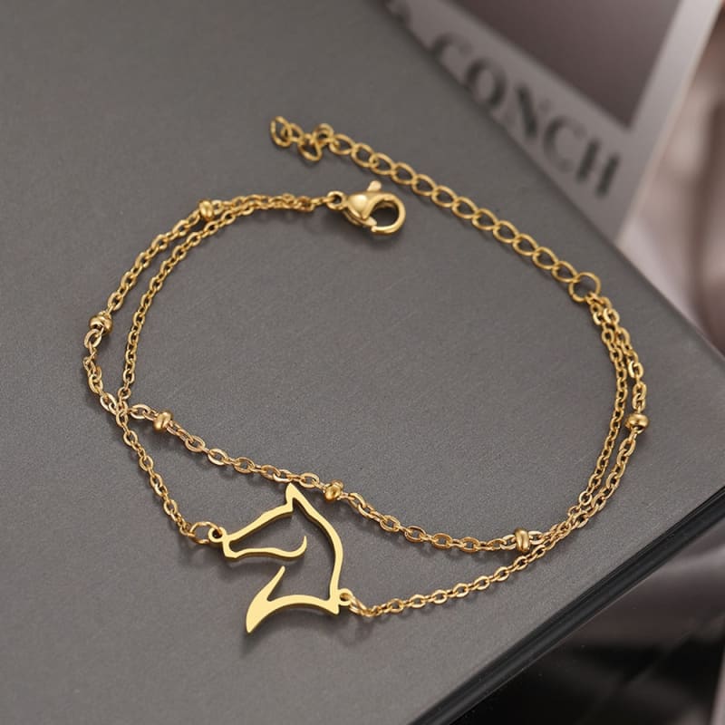 Horse bracelet gold (Women) - Dream Horse
