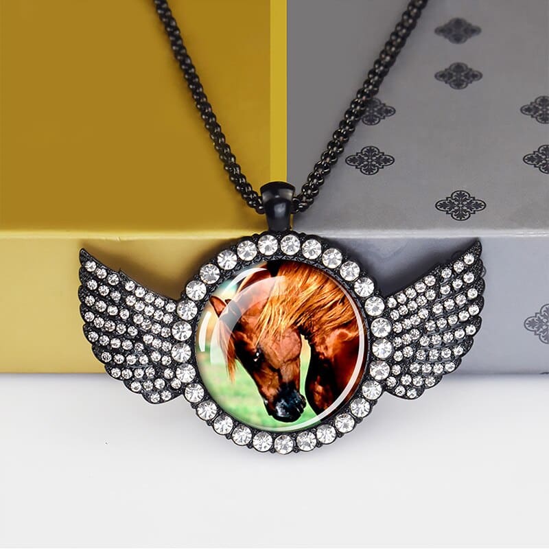 Horse cameo necklace - Dream Horse