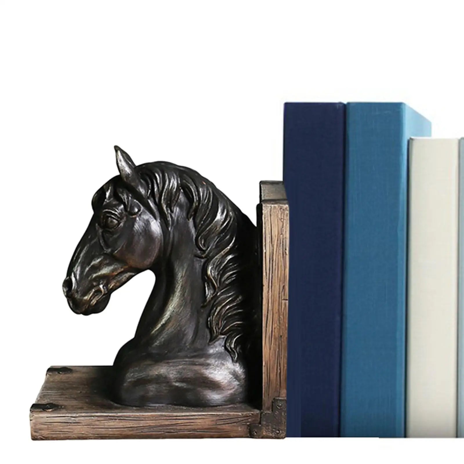 Horse head bookends