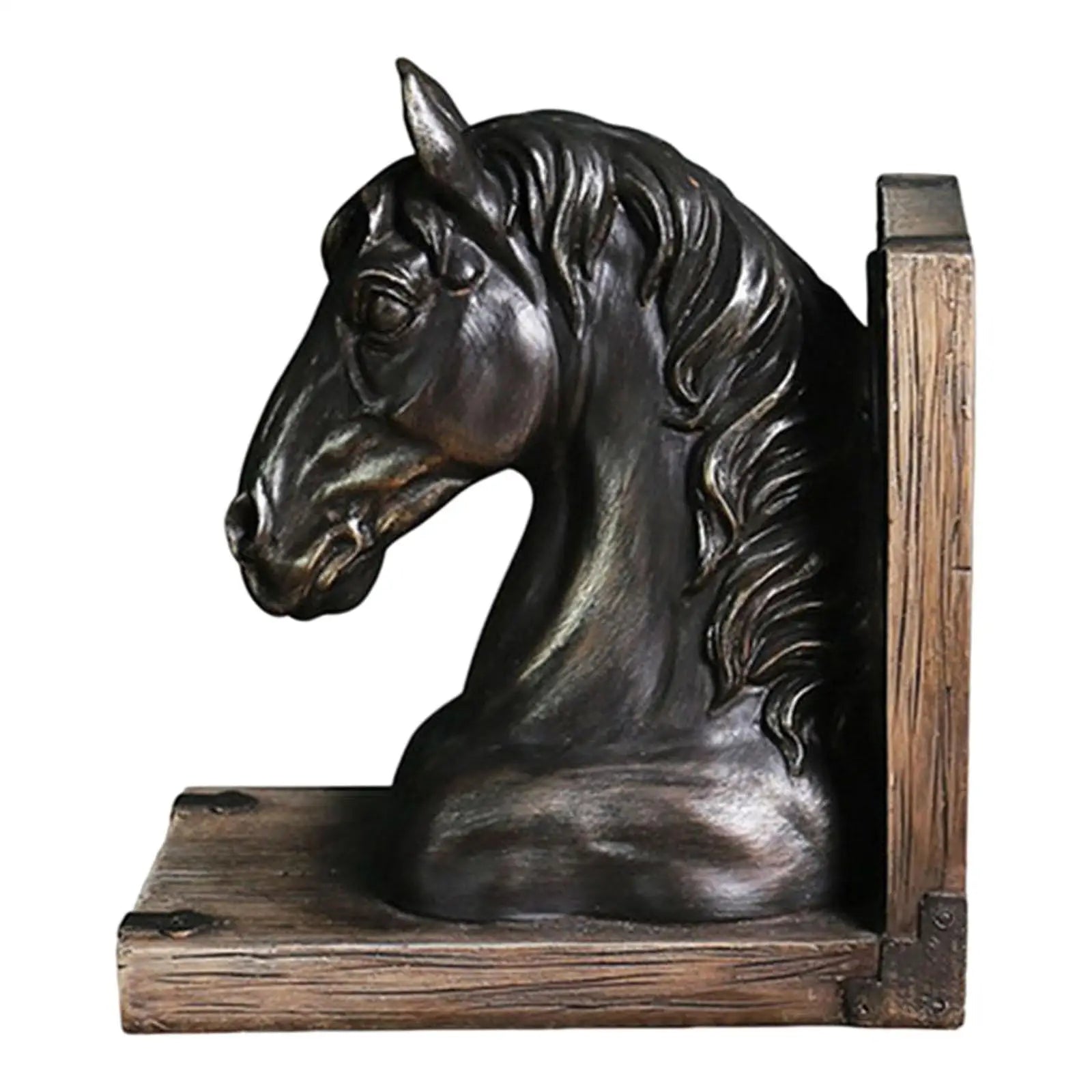 Horse head bookends