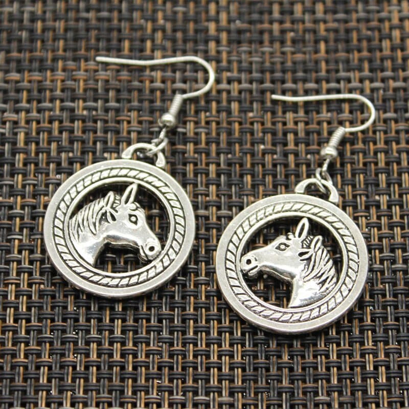 Horse hoop earrings - Dream Horse