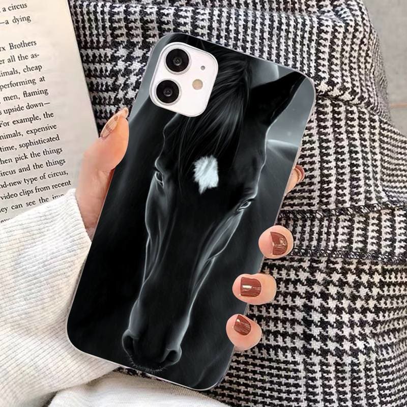 Horse iPhone case (Dark horse) - Dream Horse