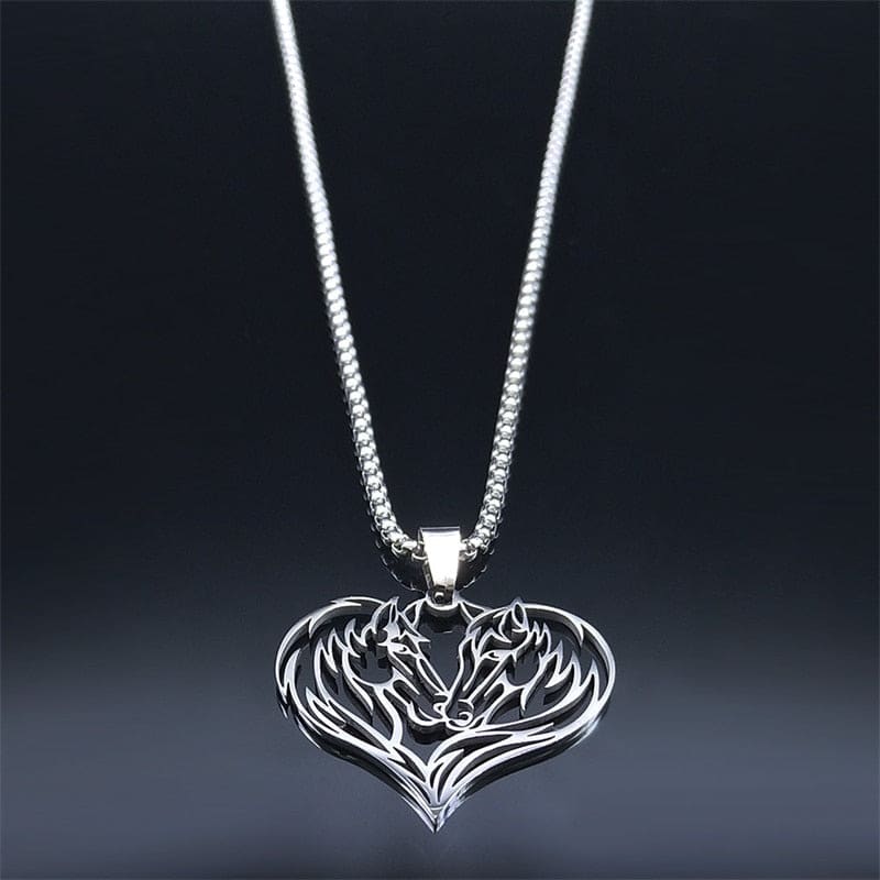 Horse necklace silver - Dream Horse