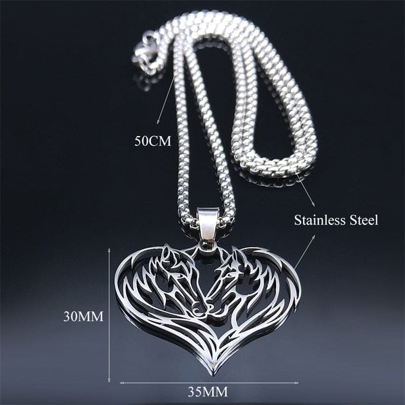 Horse necklace silver - Dream Horse