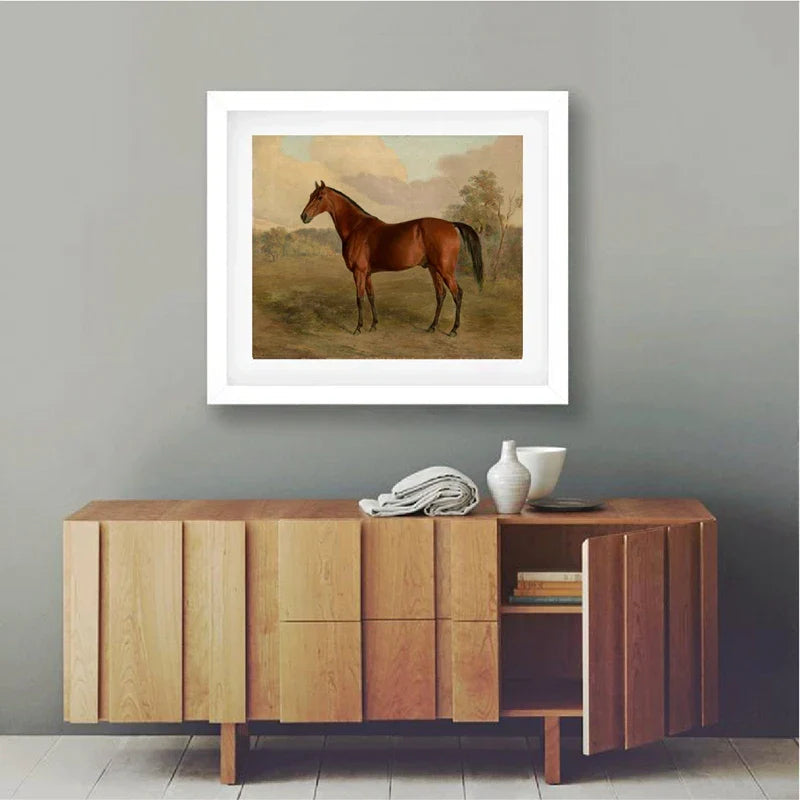 Horse painting in bedroom