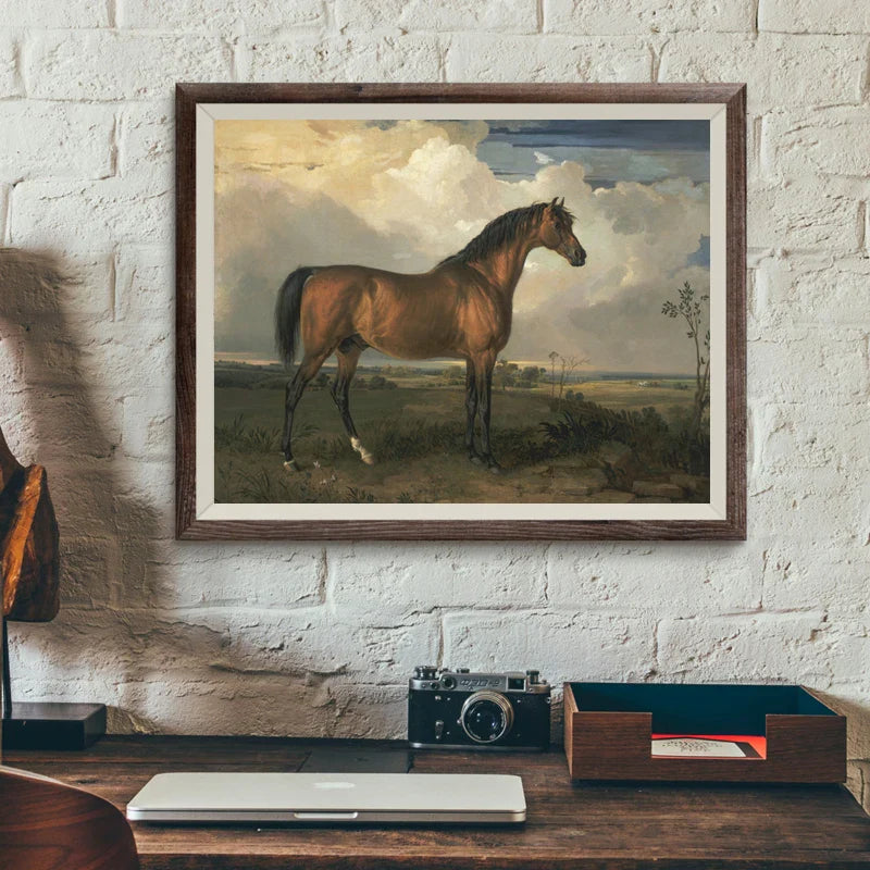 Horse painting in office