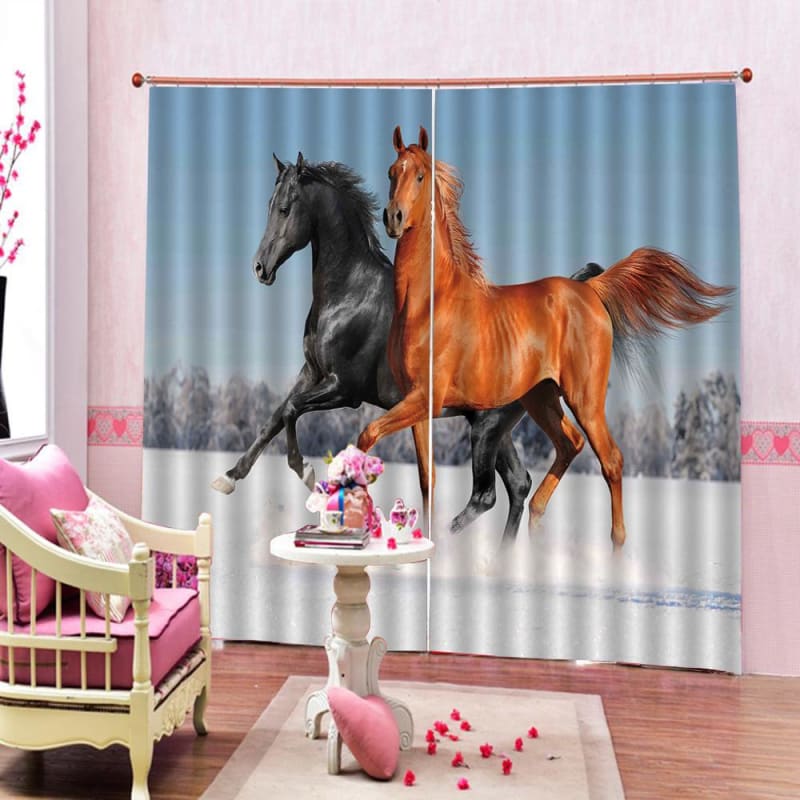 Horse pattern curtains - Dream Horse