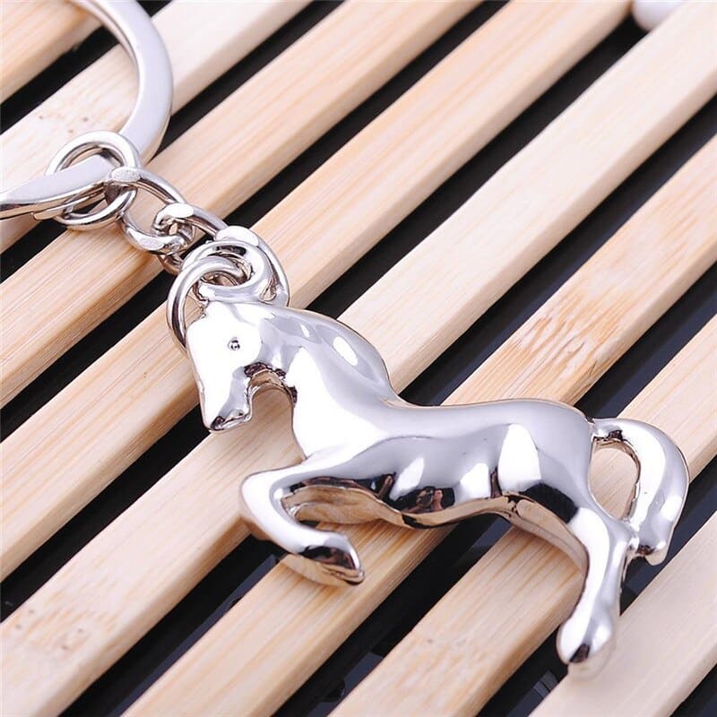 Horse Pendant Keychain Silver - Dream Horse