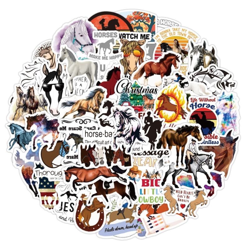 Horse sticker cartoon equestrian - Dream Horse