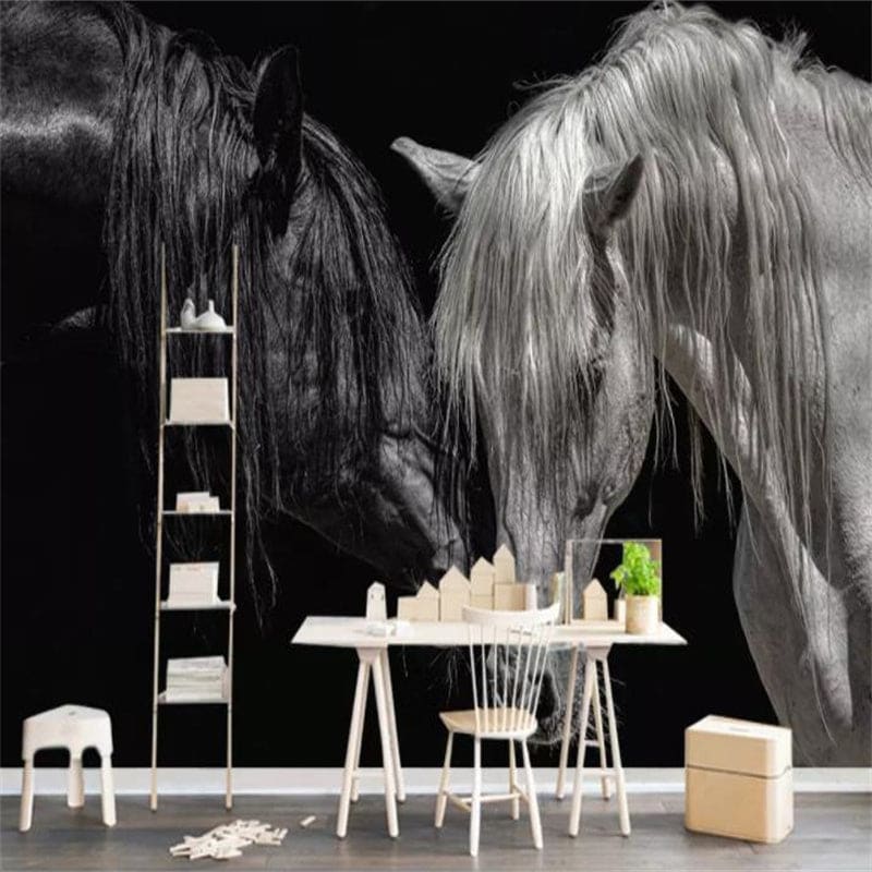 Horse wall art black - Dream Horse