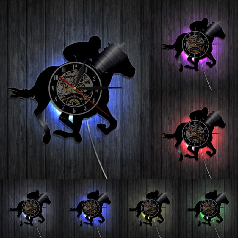 Horse wall clock (Horse race) - Dream Horse