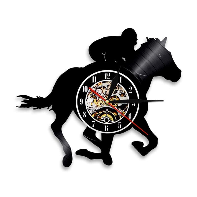 Horse wall clock (Horse race) - Dream Horse