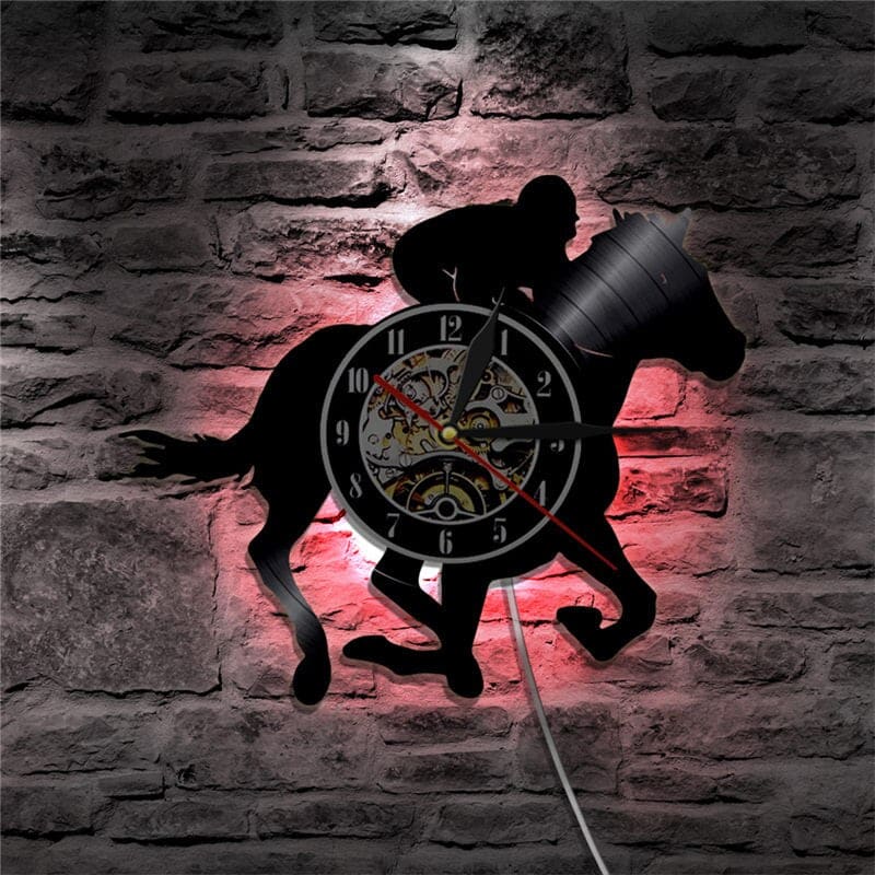 Horse wall clock (Horse race) - Dream Horse