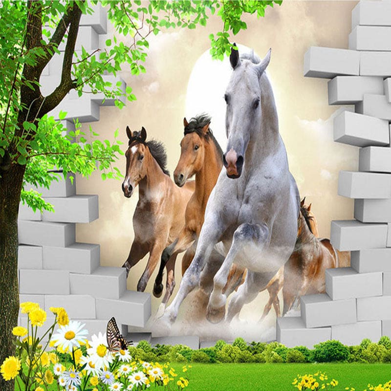 Horse wall painting for living room - Dream Horse