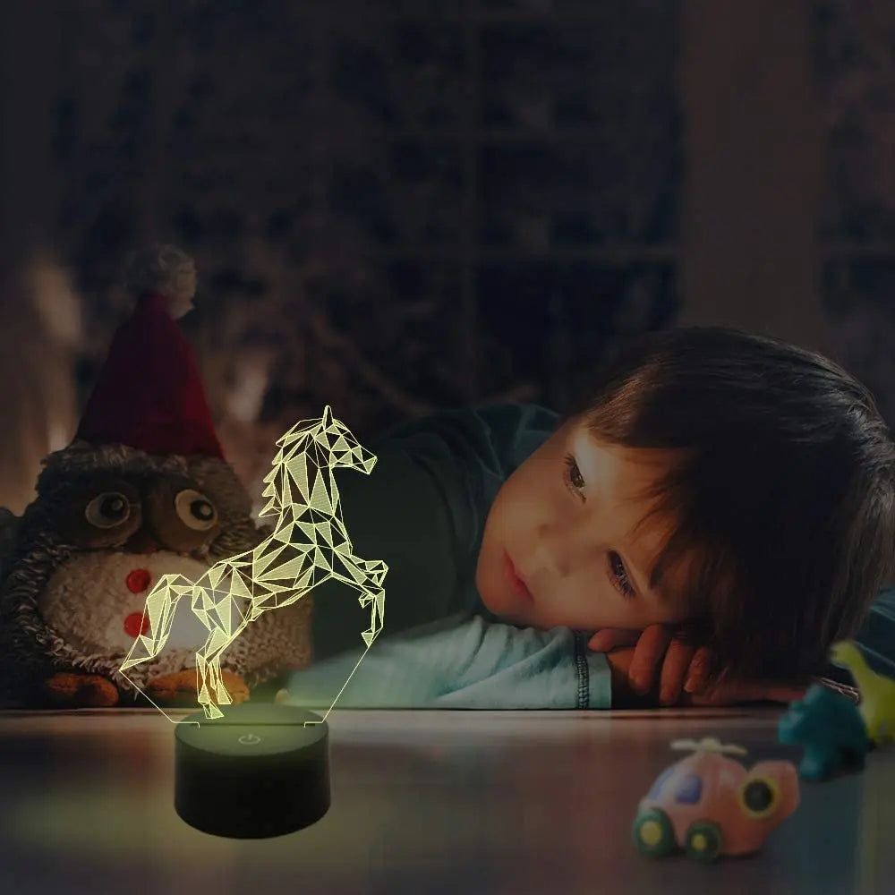 Horse with lights