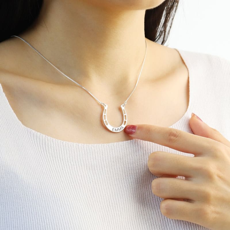 Silver horseshoe pendant - Dream Horse