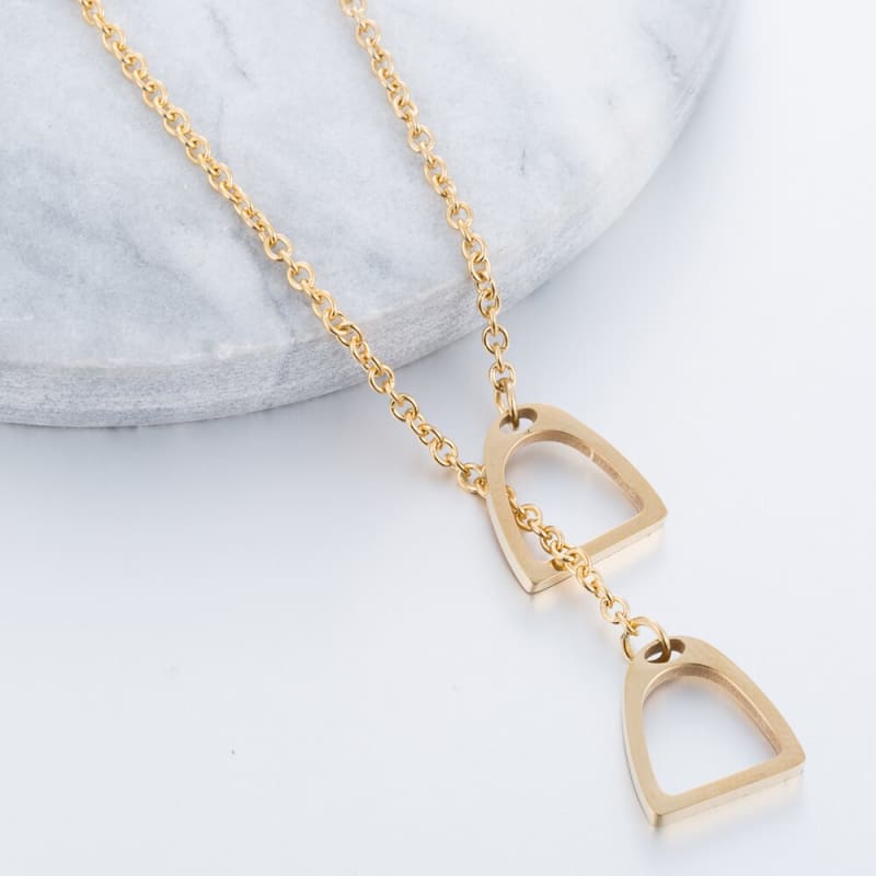 Horseshoe birthstone necklace (U) - Dream Horse