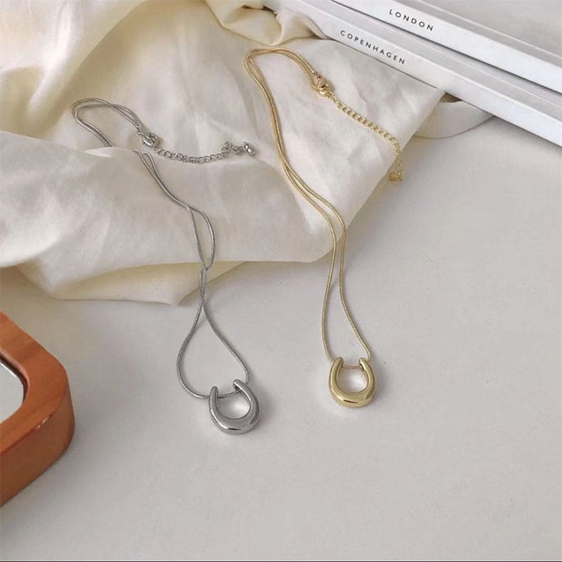 Horseshoe necklace engraved - Dream Horse