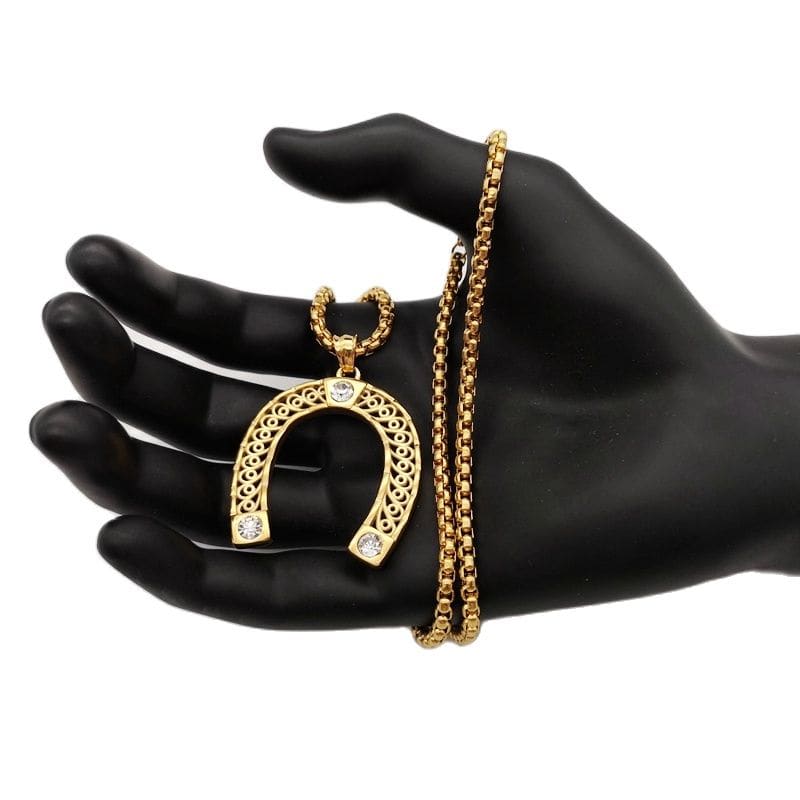 Horseshoe necklace for little girl - Dream Horse