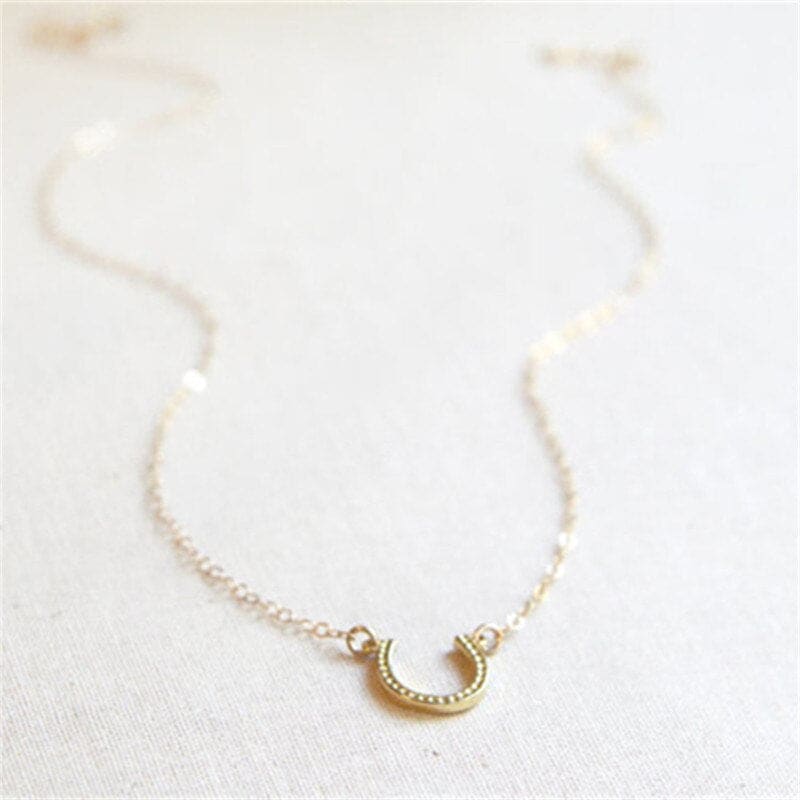 Horseshoe necklace gold Canada - Dream Horse