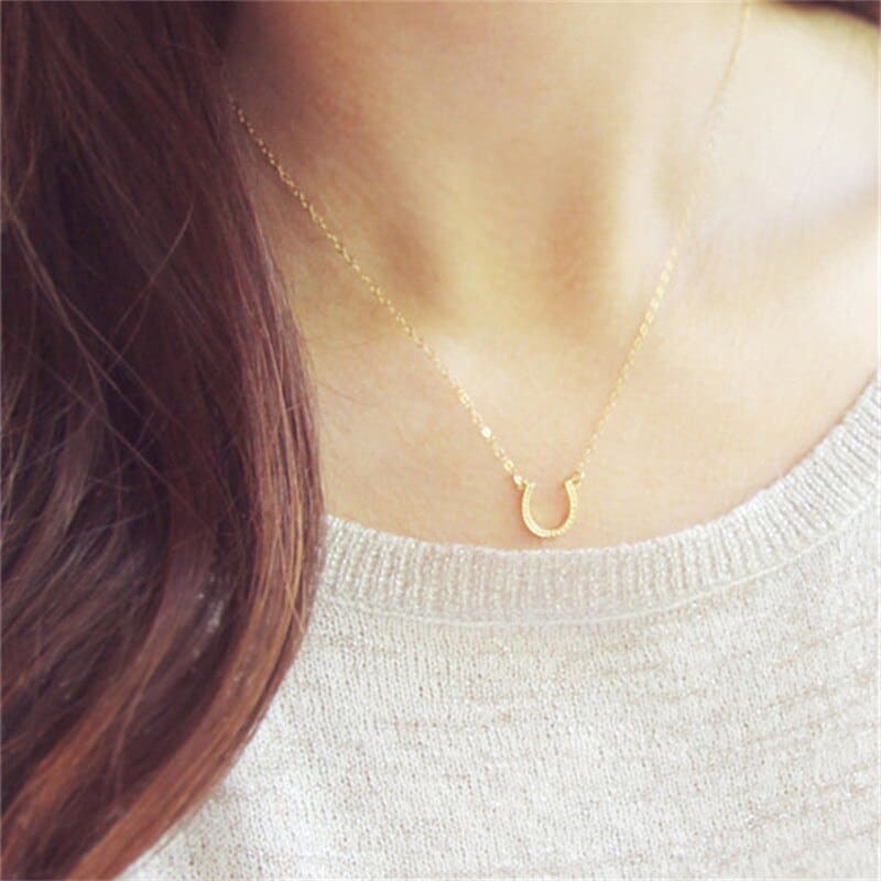 Horseshoe necklace gold Canada - Dream Horse