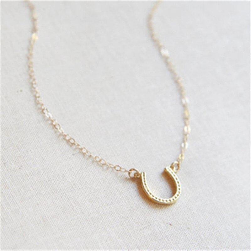 Horseshoe necklace gold Canada - Dream Horse