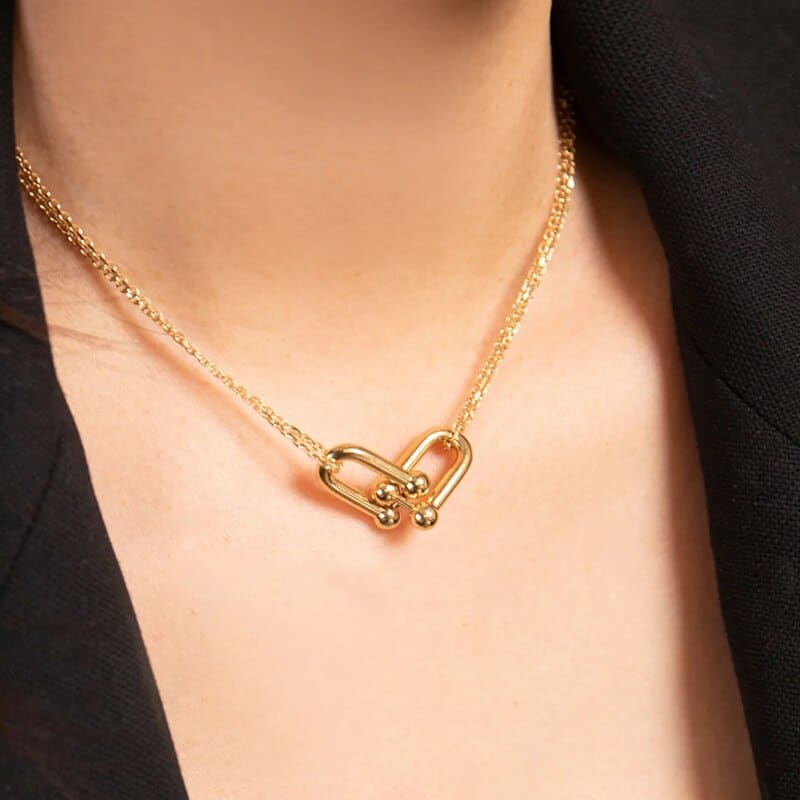 Horseshoe necklace gold (woman) - Dream Horse