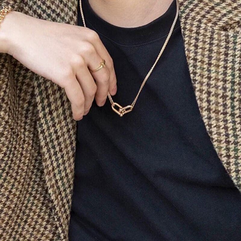 Horseshoe necklace gold (woman) - Dream Horse