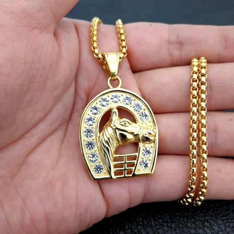 Horseshoe necklace Men - Dream Horse