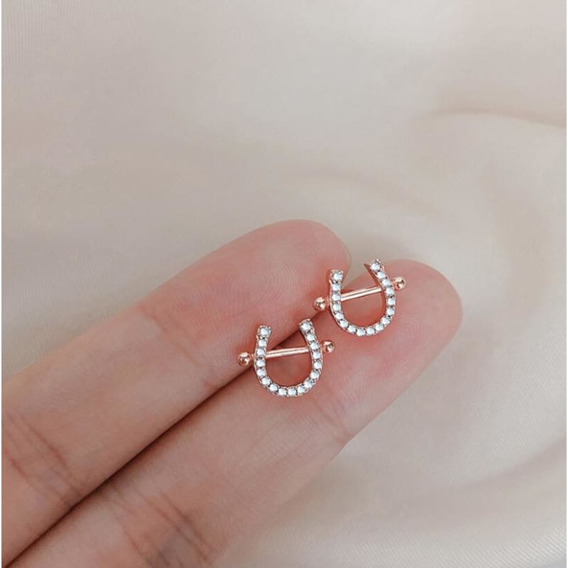 Horseshoe stud earrings - Dream Horse