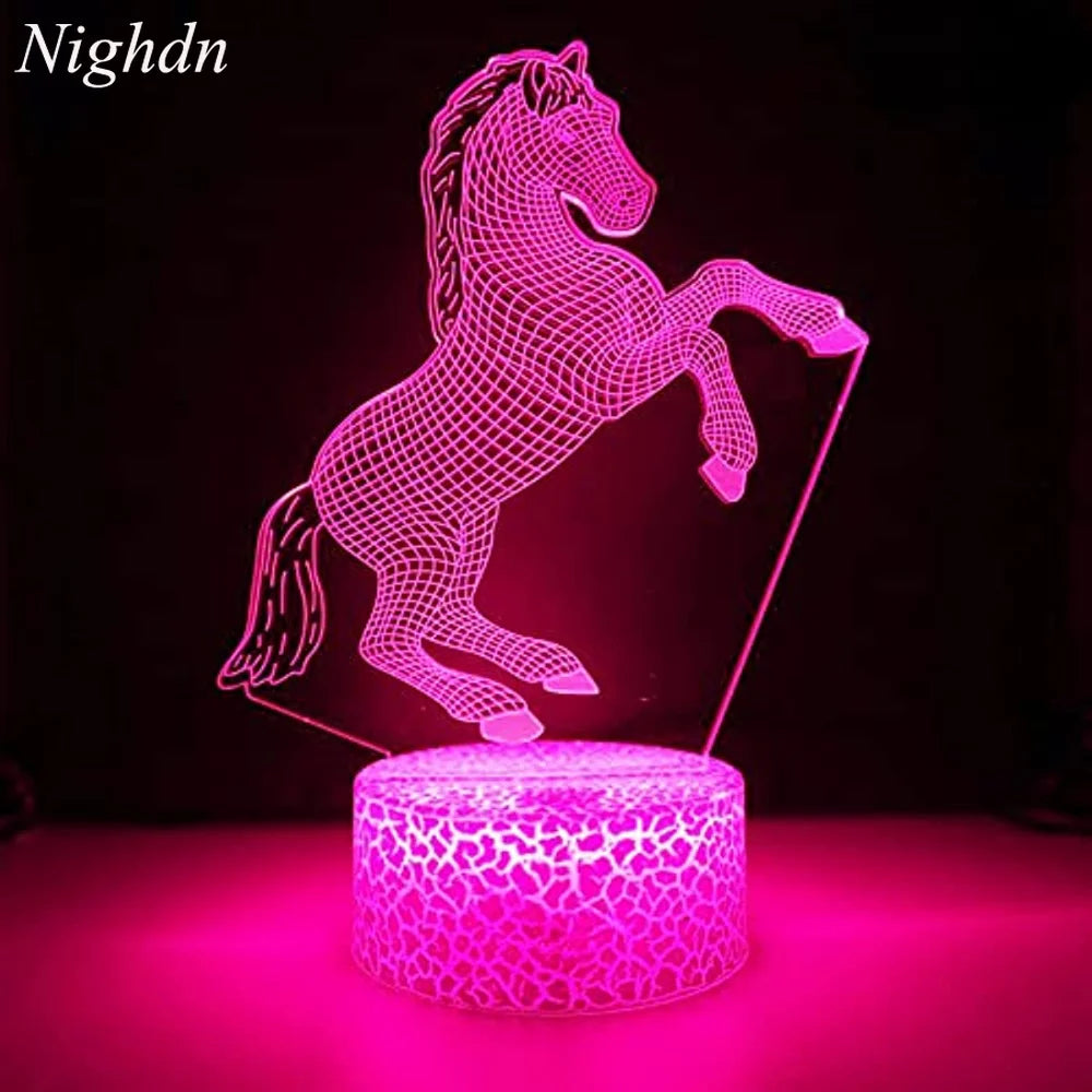 Lighted horse