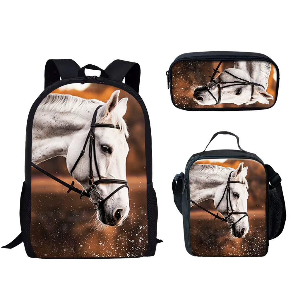 Horse print backpack (kids)