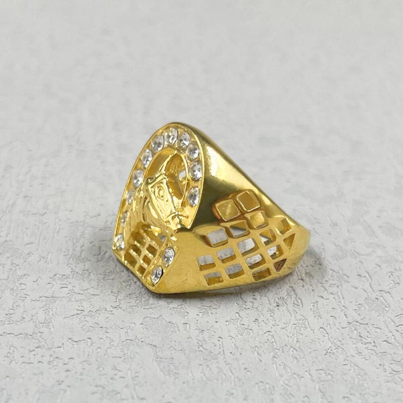 Men’s 14k gold horseshoe rings - Dream Horse