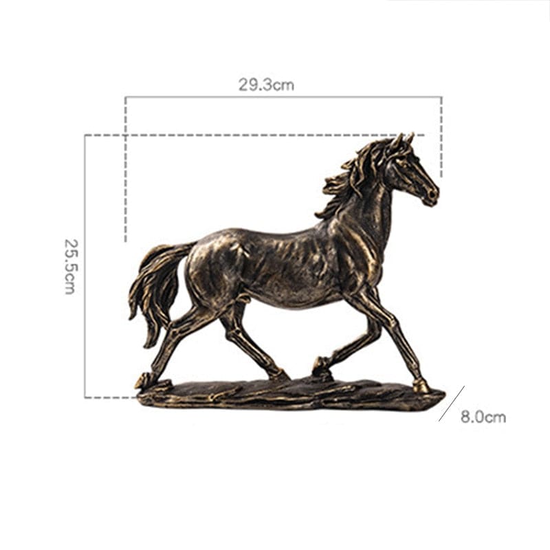 Metal horse sculpture (Nordic) - Dream Horse