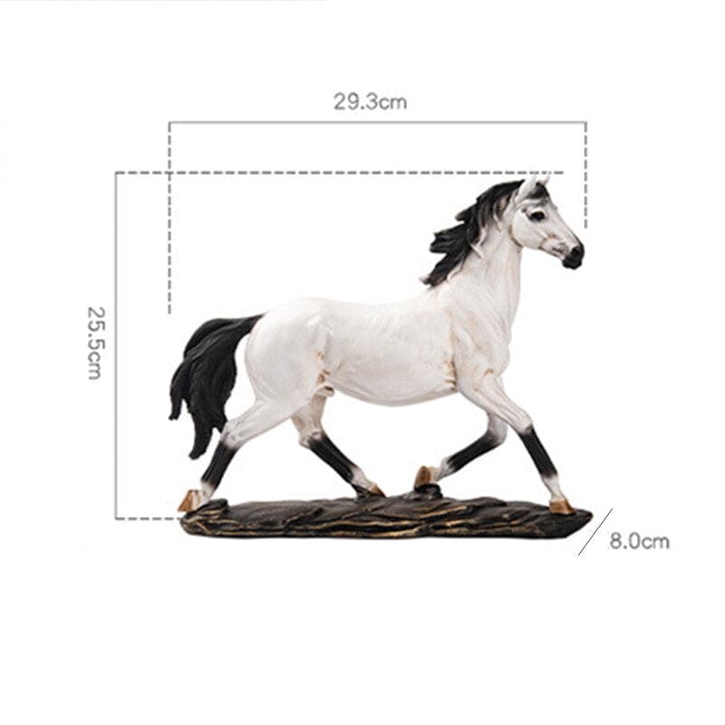 Metal horse sculpture (Nordic) - Dream Horse
